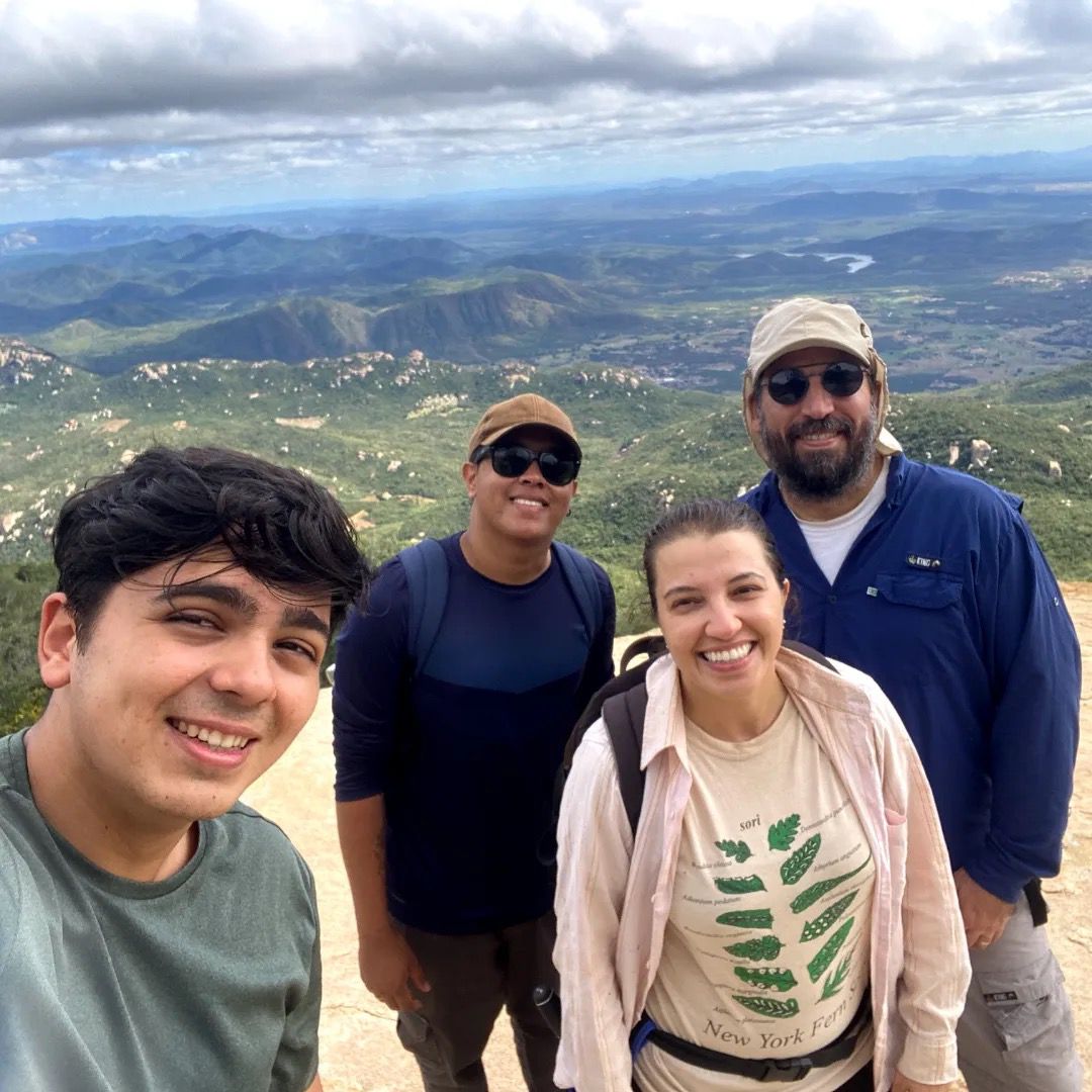 Team on a field expedition at Pico do Jabre